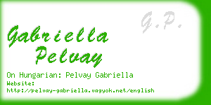 gabriella pelvay business card